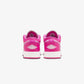 JORDAN | AIR JORDAN 1 LOW (GS) { FIRE PINK/IRIS WHISPER-WHITE