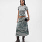 ALMOST GODS | FLOSS GARDEN LAYERED MESH TOP {GREY