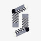 Happy Socks | FILLED OPTIC SOCK  { GREY
