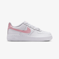 NIKE | AIR FORCE 1 { WHITE/MED SOFT PINK-WHITE