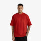 F A R A K | BASICS RED BAGRU T-SHIRT { RED