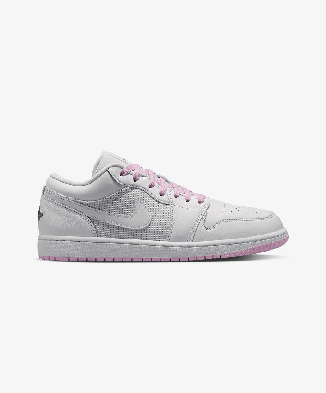 JORDAN | AIR JORDAN 1 LOW SE { SUMMIT WHITE/SILVER-LT ARCTIC PINK