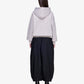 Y-3 | CROPPED TOP FLARED SPORT UNIFORM TRACK PANTS { BLACK