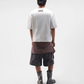 ALMOST GODS | TEMPLAR JACQUARD BOXY TEE { WHITE