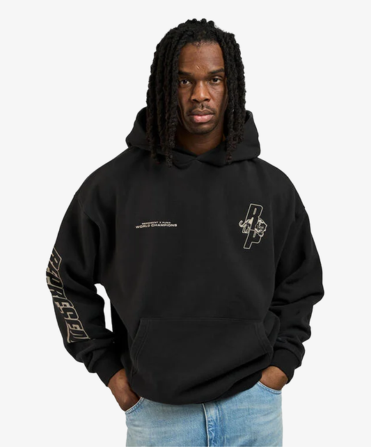 PUMA | x REPRESENT OVERSIZED HOODIE { BLACK