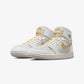 Jordan | AIR JORDAN 1 ZOOM CMFT 2  { WHITE/METALLIC GOLD-NEUTRAL GREY