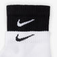 NIKE | EVERYDAY PLUS CUSHIONED SOCKS { WHITE/BLACK