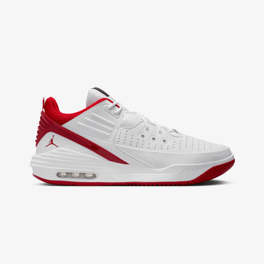 JORDAN | MAX AURA 5 { WHITE/GYM RED-BLACK