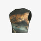 ALMOST GODS | THE FOUR CONTINENTS CROPPED TEE { MULTI