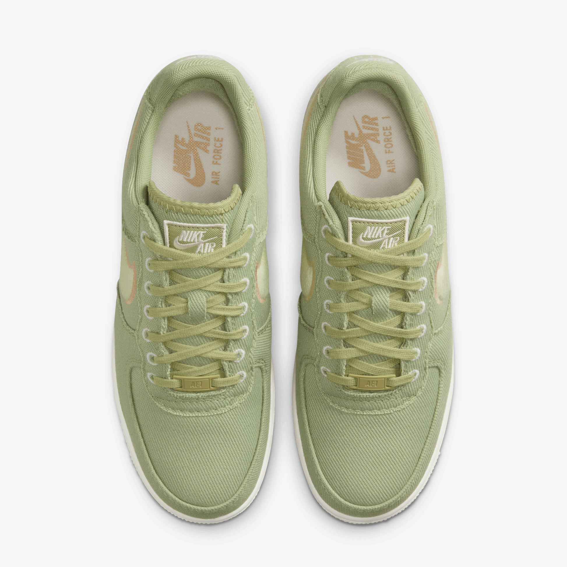 NIKE AIR FORCE LOW CANVAS DUSTY OLIVE/OLIVE AURA-HEMP-PHANTOM