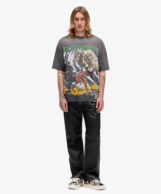 REPRESENT | REPRESENT x IRON MAIDEN NUMBER OF BEAST T-SHIRT { SUNFADE GREY