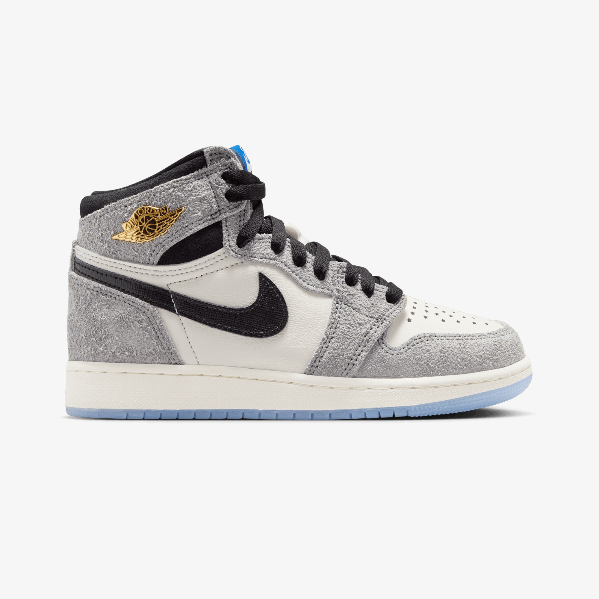 JORDAN | AIR JORDAN 1 HIGH OG { COOL GREY/BLACK-GAME ROYAL
