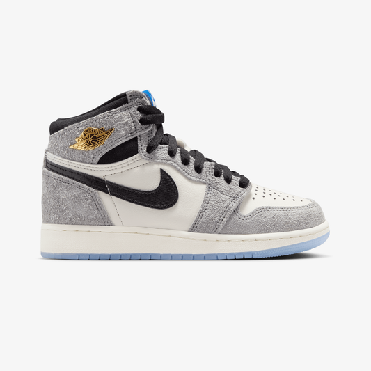 JORDAN | AIR JORDAN 1 HIGH OG { COOL GREY/BLACK-GAME ROYAL