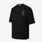 ALMOST GODS | ALMOST GODS TEE IN ZARI EMOBROIDERY { BLACK