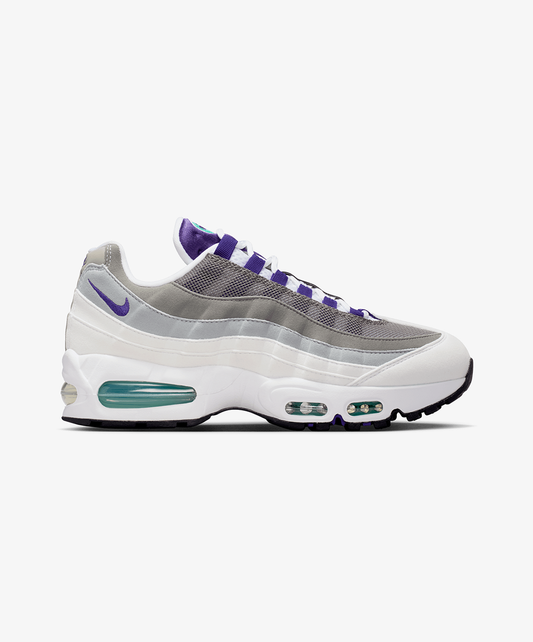 Nike | AIR MAX 95 "BIG BUBBLE" { WHITE/COURT PURPLE-EMERALD GREEN