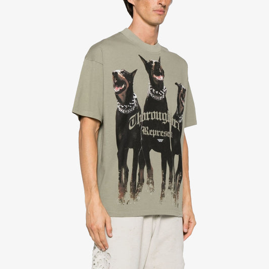 Represent | THOROUGHBRED T- SHIRT  { KHAKI