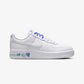 Nike | AIR FORCE 1 '07 SE { WHITE/WHITE-PERSIAN VIOLET-STADIUM GREEN