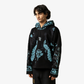 F A R A K | SAPPHIRE HANDMADE HOODIE { BLACK