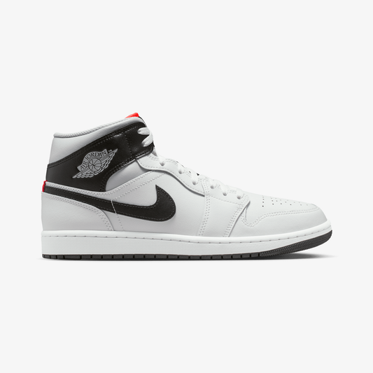 JORDAN | AIR JORDAN 1 MID { SUMMIT WHITE/BLACK-NEUTRAL GREY