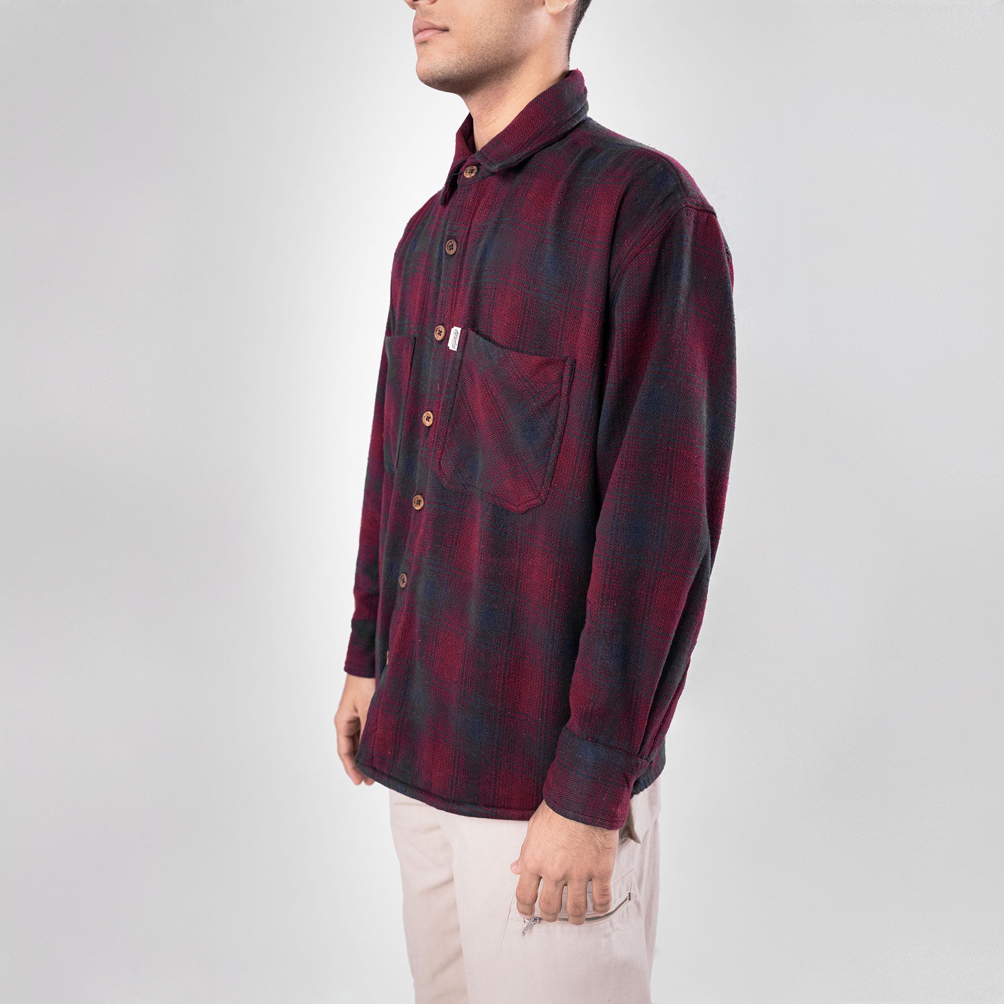 SUPERKICKS | FLANNEL SHIRT { MAROON – Superkicks