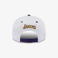 New Era | LA LAKERS WHITE CROWN PATCH WHITE 9FIFTY SNAPBACK CAP  { WHITE