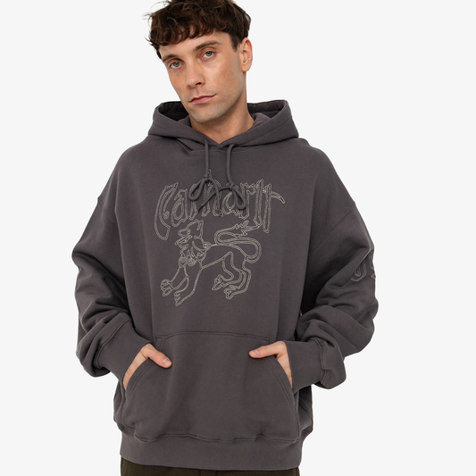 Carhartt | HOODED HACKWORK SWEATSHIRT { VITOLA/GLASSY PINK