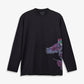 Y-3 | GRAPHIC LONG SLEEVE LONG-SLEEVE TOP { BLACK