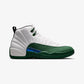 JORDAN | AIR JORDAN 12 RETRO "IDOLS BECOME RIVALS" { SUMMIT WHITE/GORGE GREEN-FIERCE PURPLE