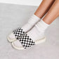 VANS | SLIDE-ON { BLACK/WHTIE