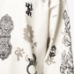 F A R A K | RAANJHA BLOCKPRINTED SWEATSHIRT { WHITE