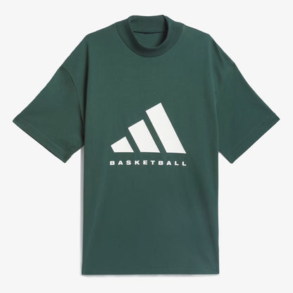 Adidas | BASKETBALL TEE  { MINERAL GREEN
