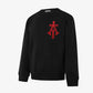 ALMOST GODS | ALPHA CROSS KNIT SWEATER { BLACK