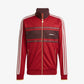 ADIDAS ORIGINALS | RETRO SPORTS CRICKET-INSPIRED TRACK TOP { RUST RED