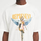 Represent | REBORN T-SHIRT  { FLAT WHITE