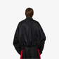 ADIDAS ORIGINALS | x WILLY CHAVARRIA SATIN BOMBER { BLACK