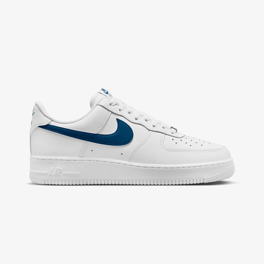 Nike | AIR FORCE 1 '07 { WHITE/WHITE/COURT BLUE