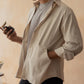 SUPERKICKS | CORE FULL SLEEVE SHIRT { CREAM
