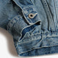 FDMTL | DENIM HAORI JACKET 4YR WASH { INDIGO