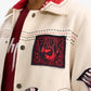 F A R A K | KHAYALI PULAO HANDMADE JACKET { RED/BEIGE