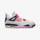 JORDAN | AIR JORDAN 4 RETRO "COMIC" { OFF WHITE/FIRE PINK-ANTHRACITE