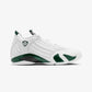 JORDAN | AIR JORDAN 14 RETRO "FOREST GREEN" { GORGE GREEN/LT GRAPHITE-WHITE