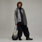 Y-3 | WASHED TWILL OVERSHIRT { BLACK