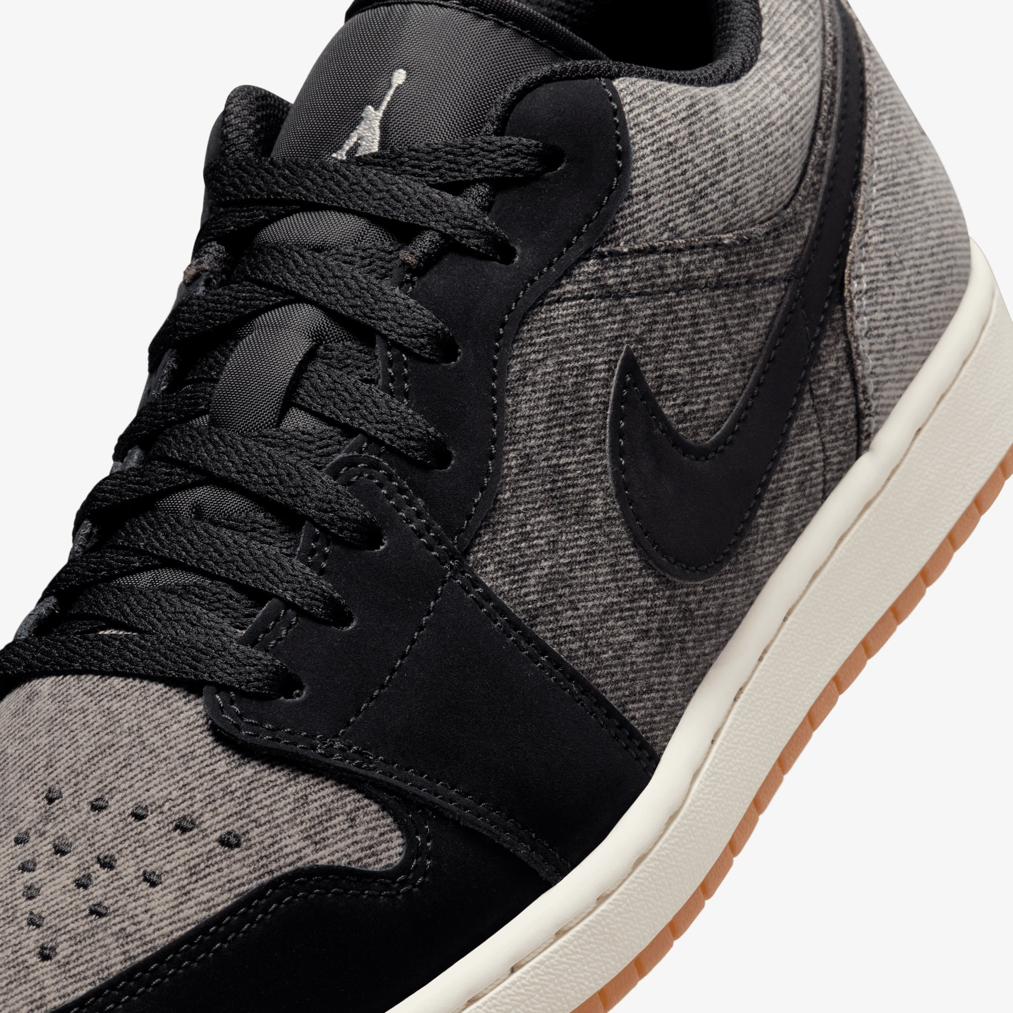 Buy Jordan Air Jordan 1 Low Black, Light Smoke Grey & Sail Shoes