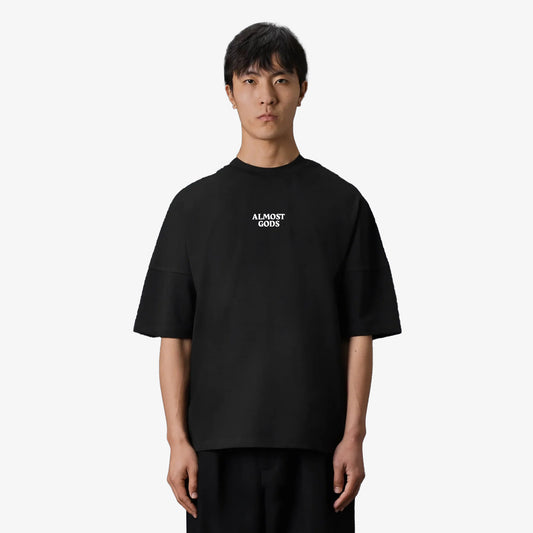 ALMOST GODS | ALMOST GODS LOGO TEE { BLACK