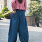 OUR OWN PACE | REALLY WIDE PANTS { BLUE STRIPES