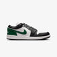 JORDAN | AIR JORDAN 1 LOW { BLACK/SUMMIT WHITE-GORGE GREEN