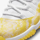 Jordan | AIR JORDAN 11 RETRO LOW  { WHITE/TOUR YELLOW-WHITE
