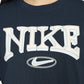 NIKE | SPORTSWEAR LOOSE SHORT-SLEEVE CROPPED T-SHIRT { BLUE