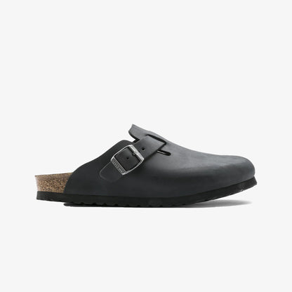 Birkenstock | BOSTON OILED LEATHER  { BLACK