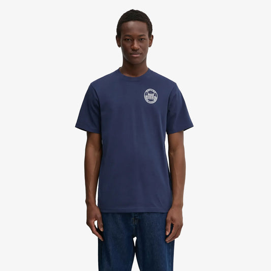 SPORTY & RICH | VENDOME RESORT T-SHIRT { NAVY
